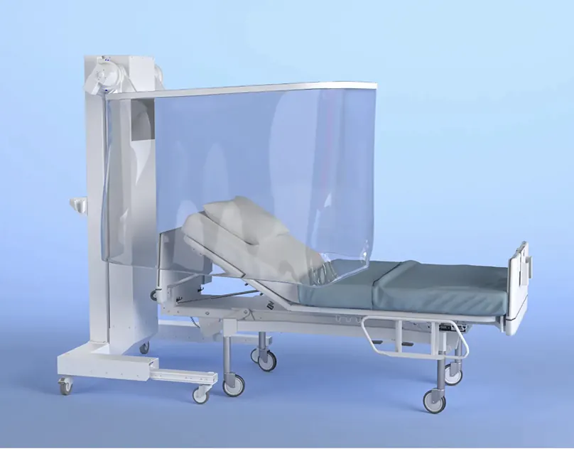 PVC privacy curtain — Medical · Cloth simulation