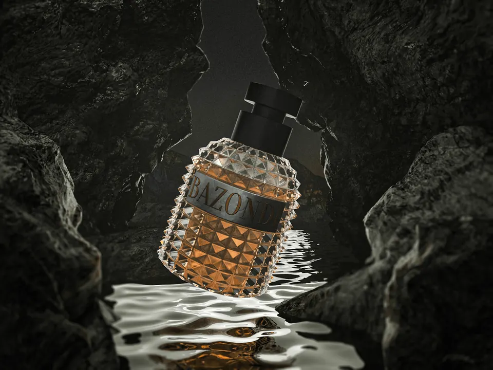 Perfume, cave set — Fragrance · Render