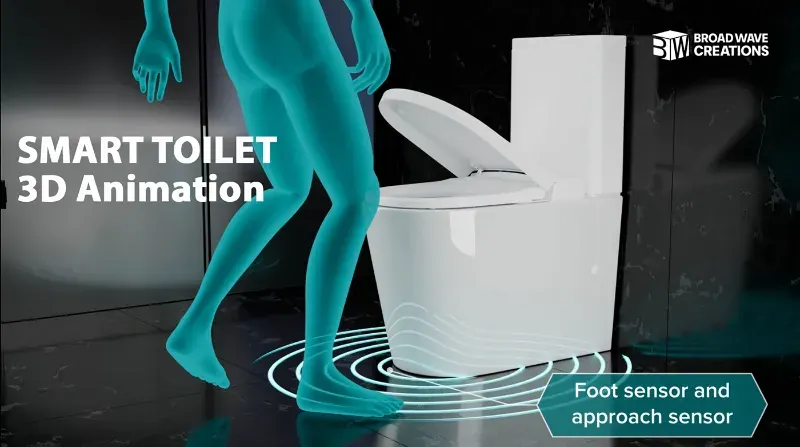 Smart toilet — Home & bath · Animation